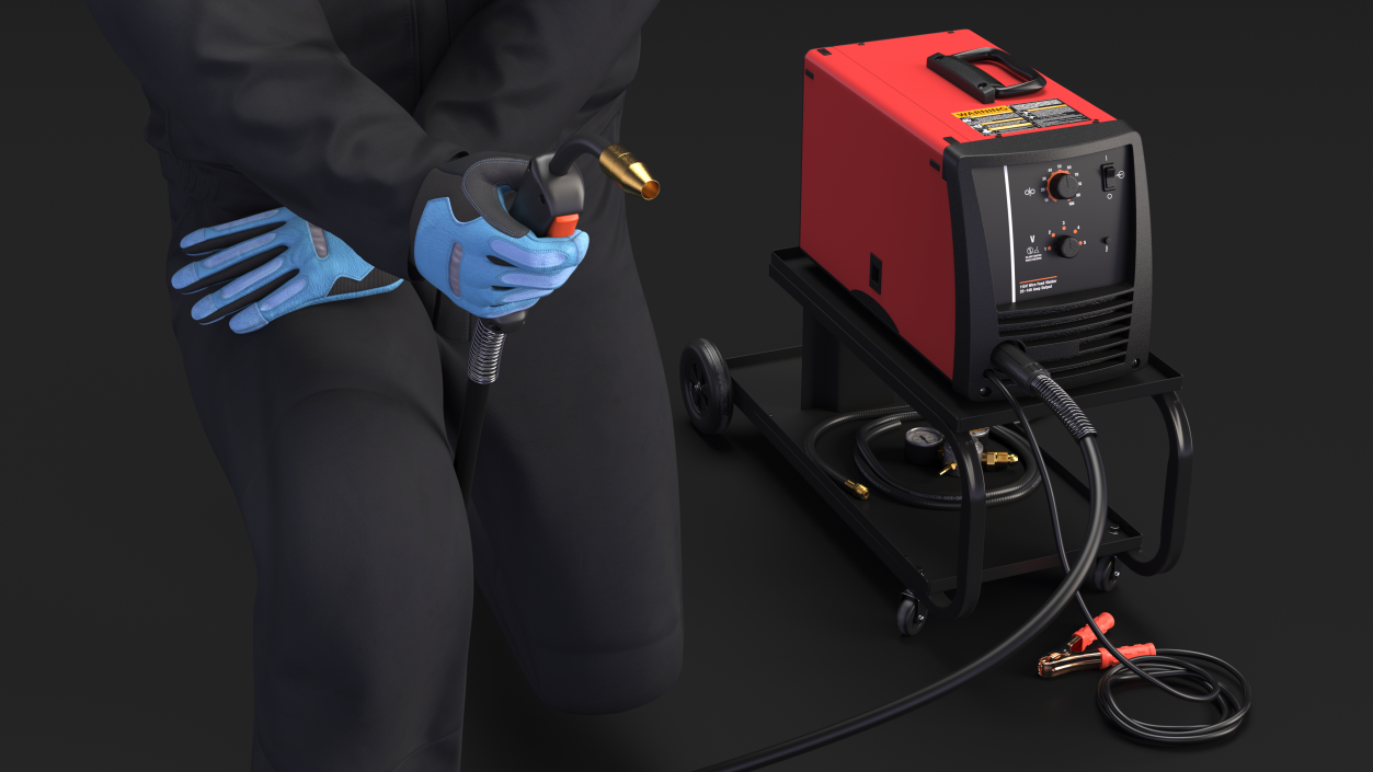 Welder with Welding Machine 3D