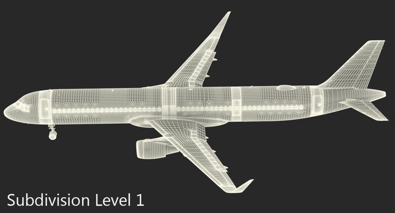 3D Airbus A321 NEO Delta