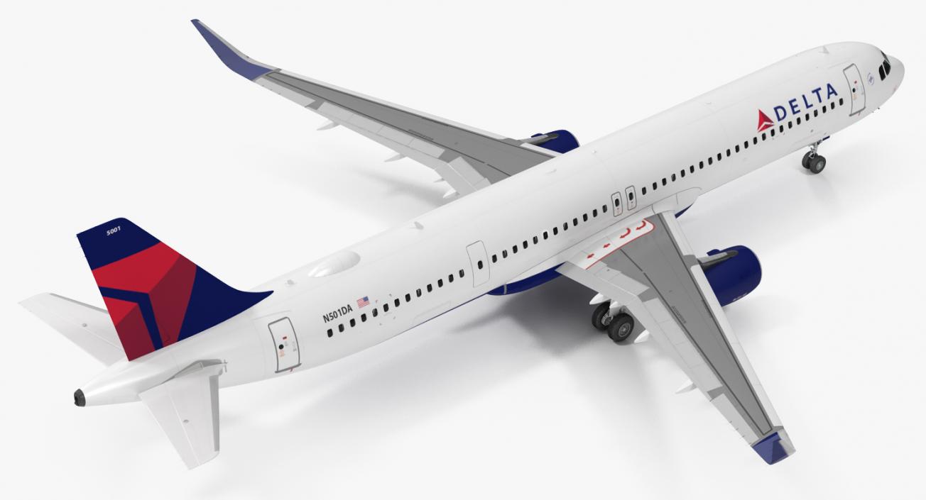 3D Airbus A321 NEO Delta