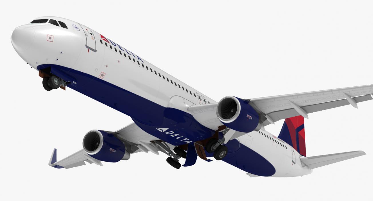 3D Airbus A321 NEO Delta