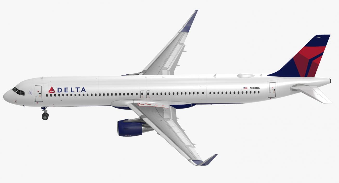 3D Airbus A321 NEO Delta