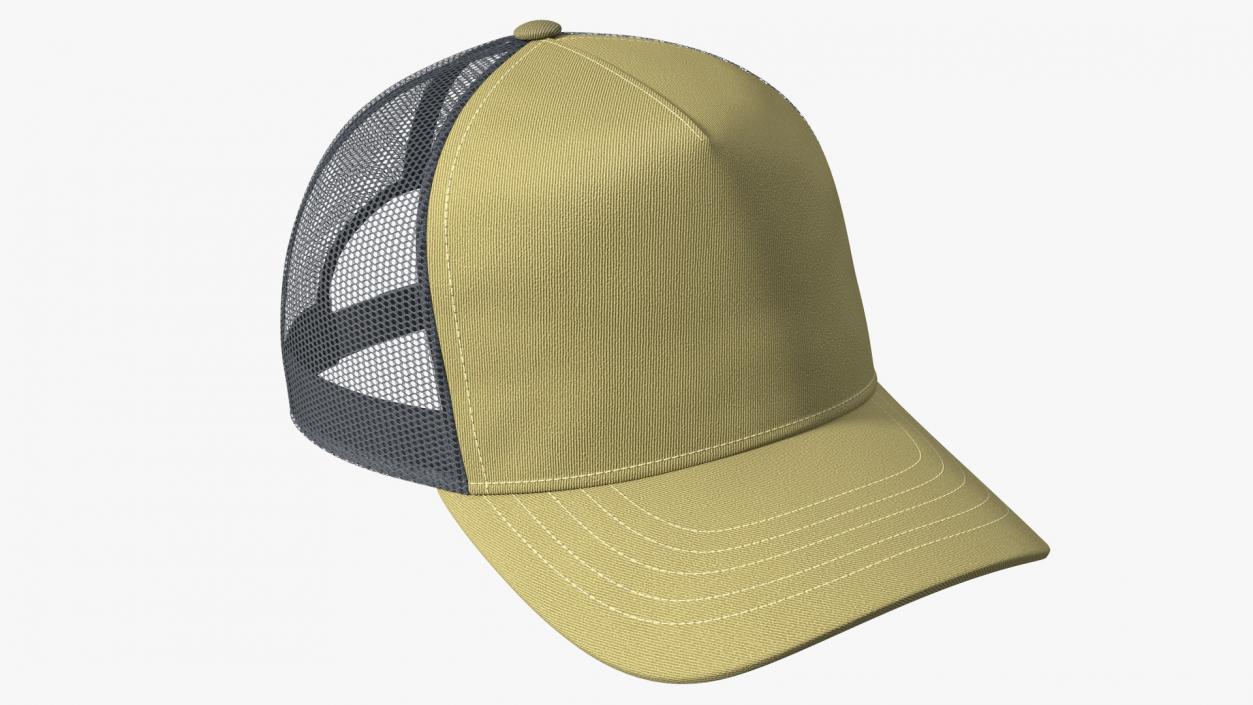 Trucker Cap Olive 3D