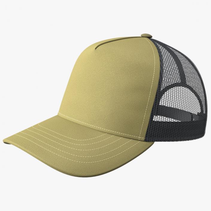 Trucker Cap Olive 3D