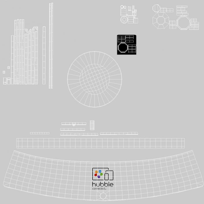 3D Hubble Hugo Robot Home Camera Rigged