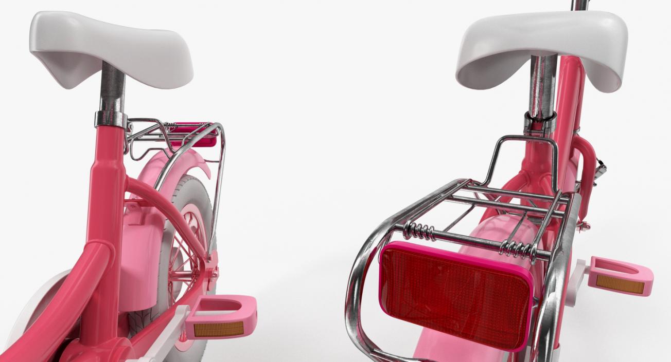 Girls Kids Bike Rigged 3D