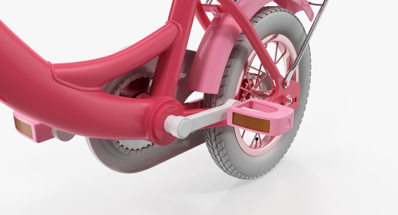 Girls Kids Bike Rigged 3D