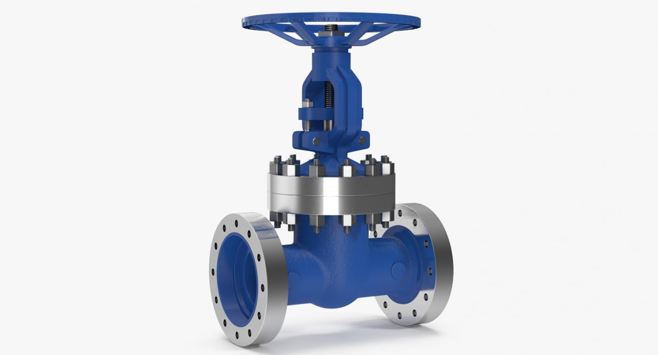 Rubber Seat Gate Valve Full Bore 3D