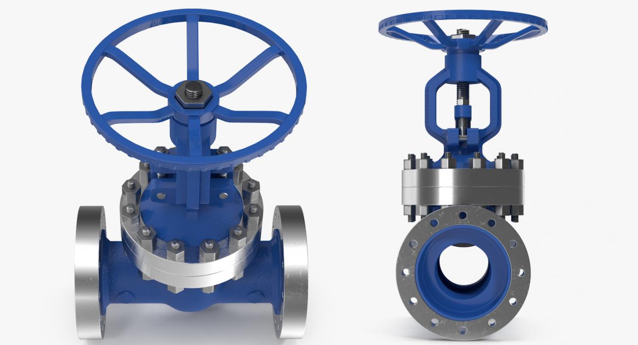 Rubber Seat Gate Valve Full Bore 3D