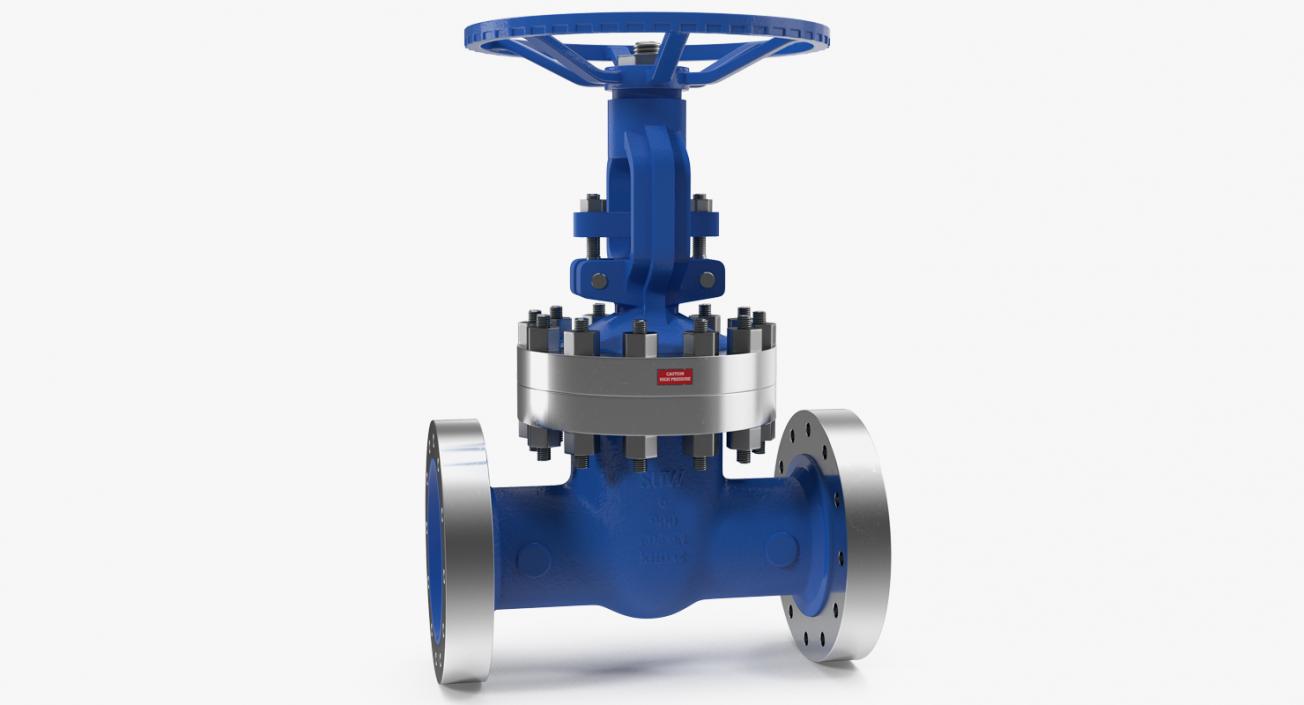 Rubber Seat Gate Valve Full Bore 3D