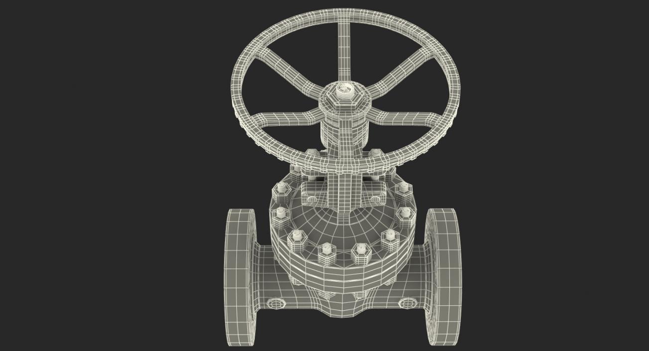 Rubber Seat Gate Valve Full Bore 3D