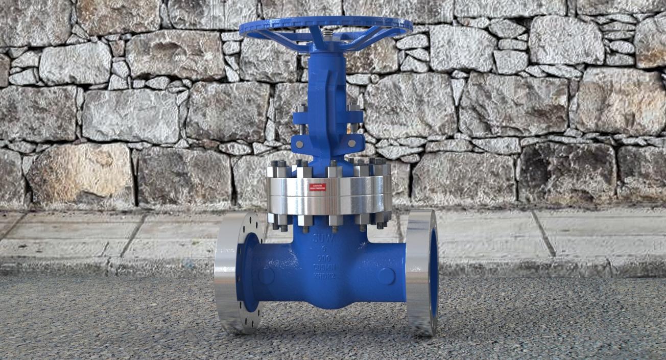 Rubber Seat Gate Valve Full Bore 3D