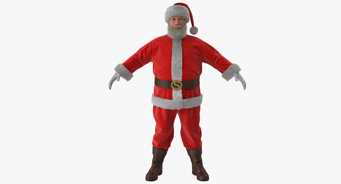 3D model Santa Claus with Fur