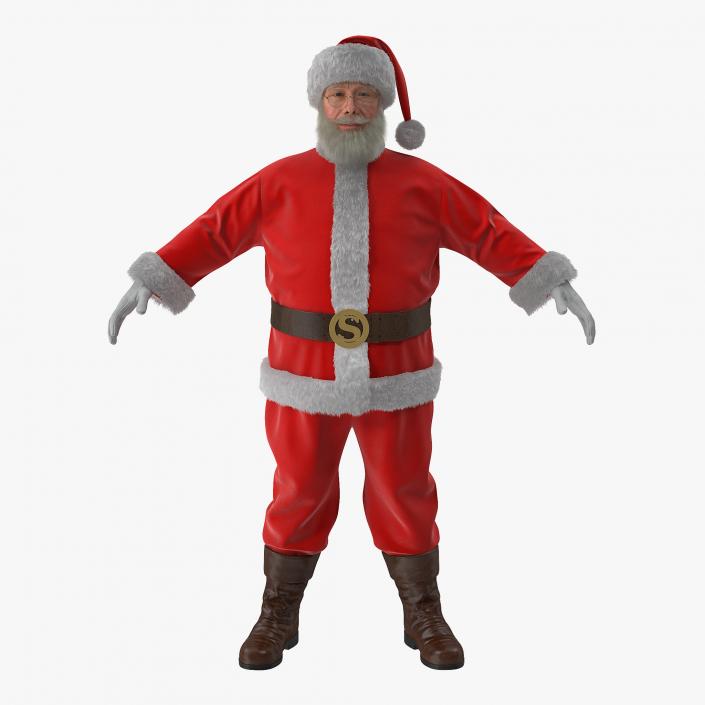 3D model Santa Claus with Fur