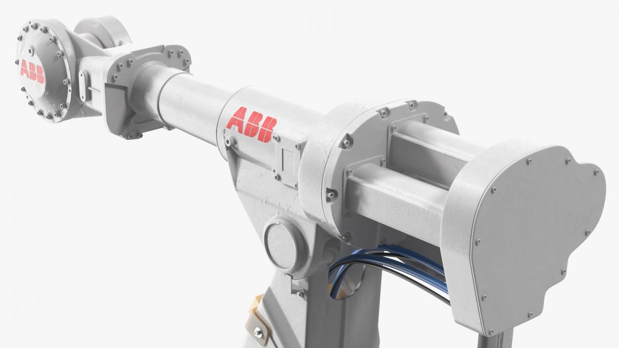 3D ABB IRB 4400 6 Axis Industrial Robot Rigged model