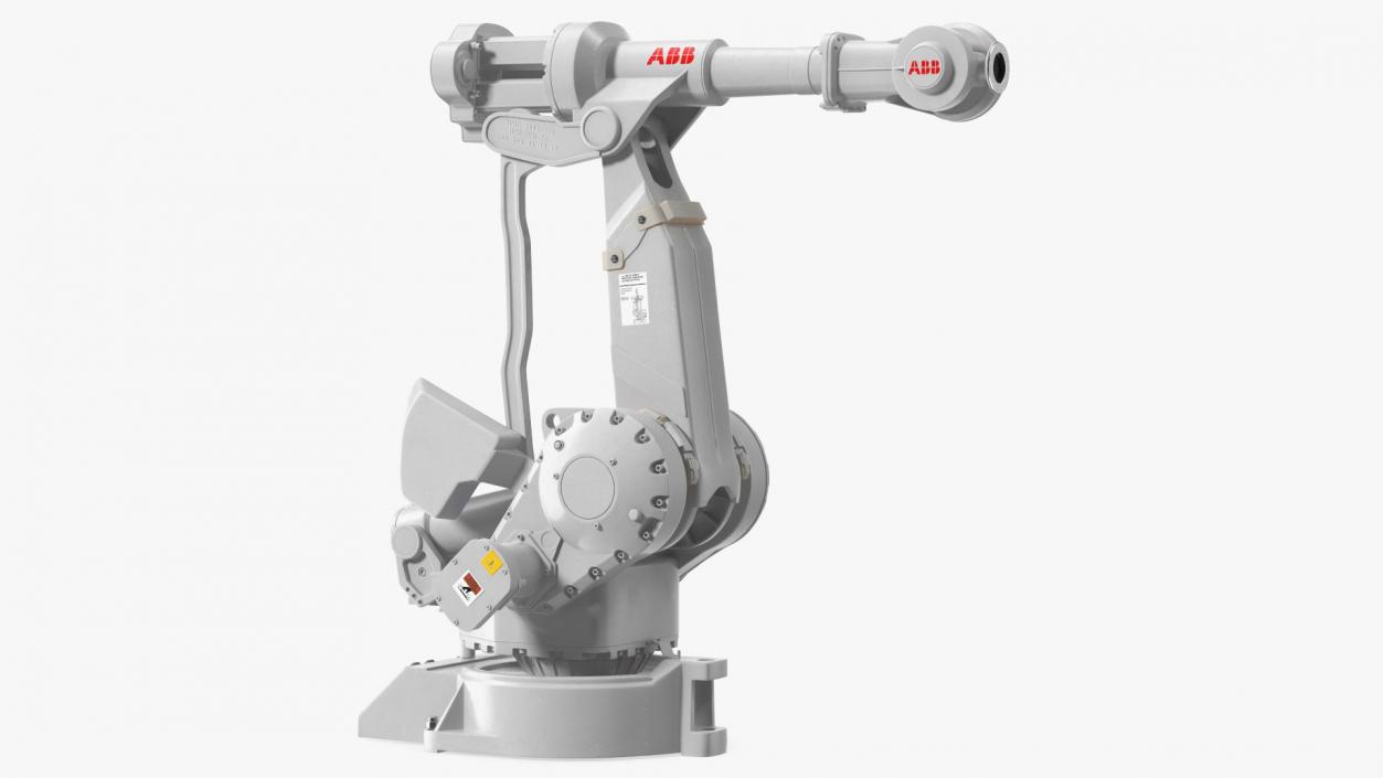 3D ABB IRB 4400 6 Axis Industrial Robot Rigged model