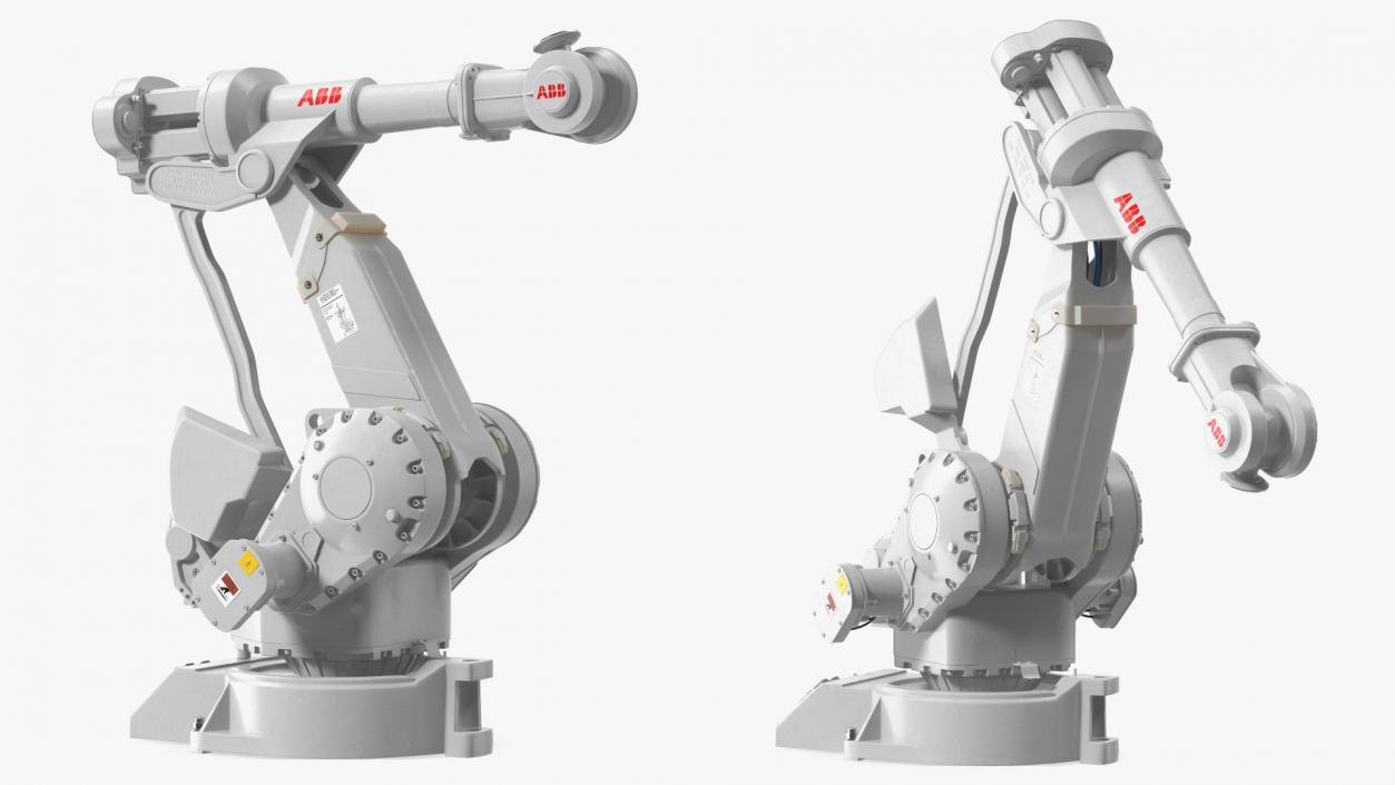 3D ABB IRB 4400 6 Axis Industrial Robot Rigged model