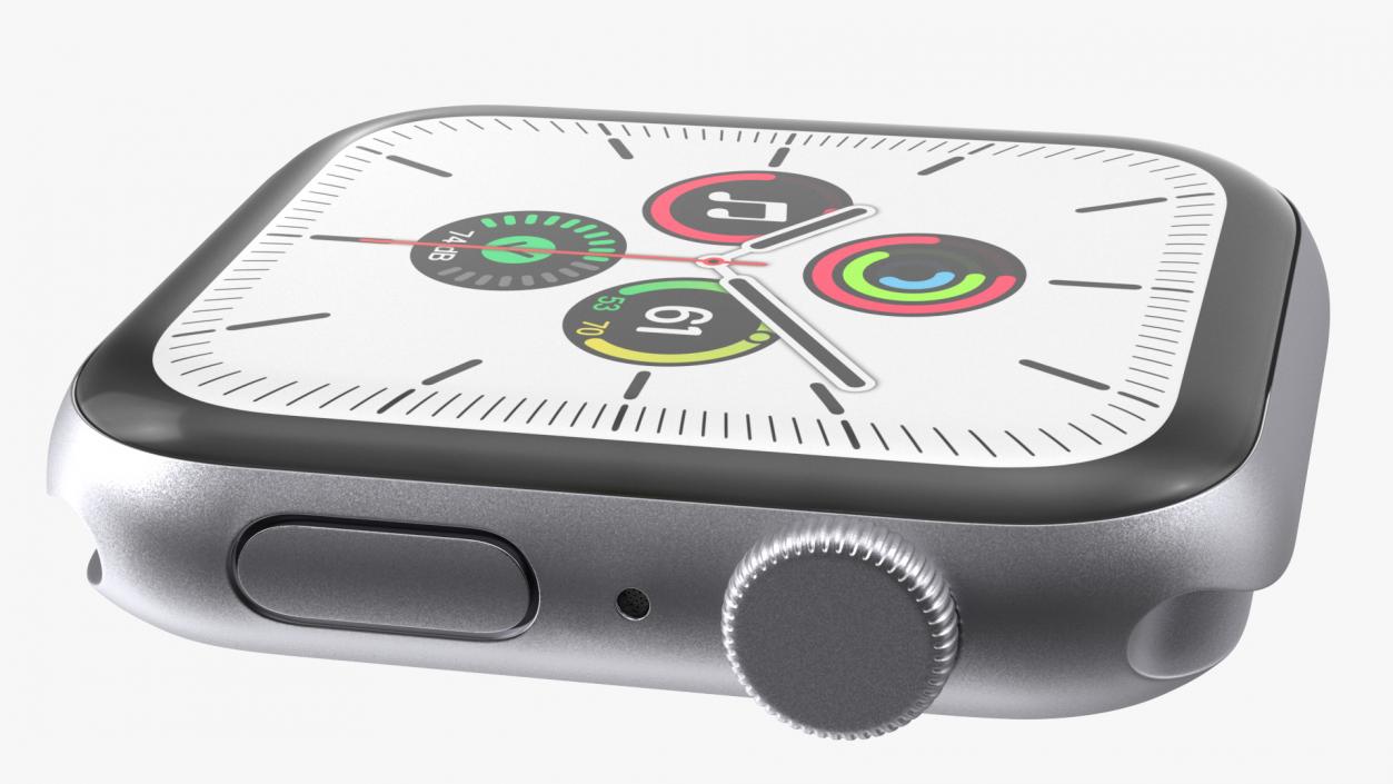 3D Apple Watch SE Silver