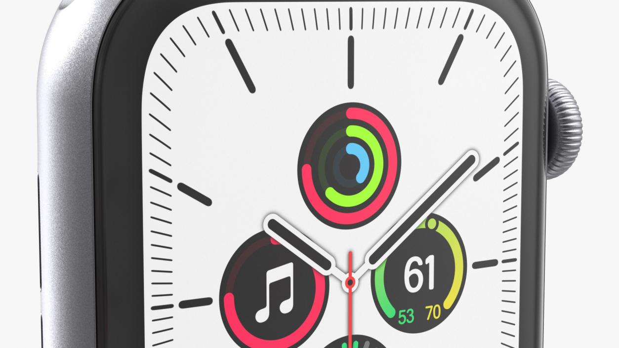 3D Apple Watch SE Silver