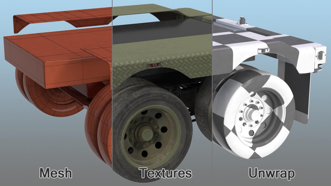 3D Heavy Truck Axle