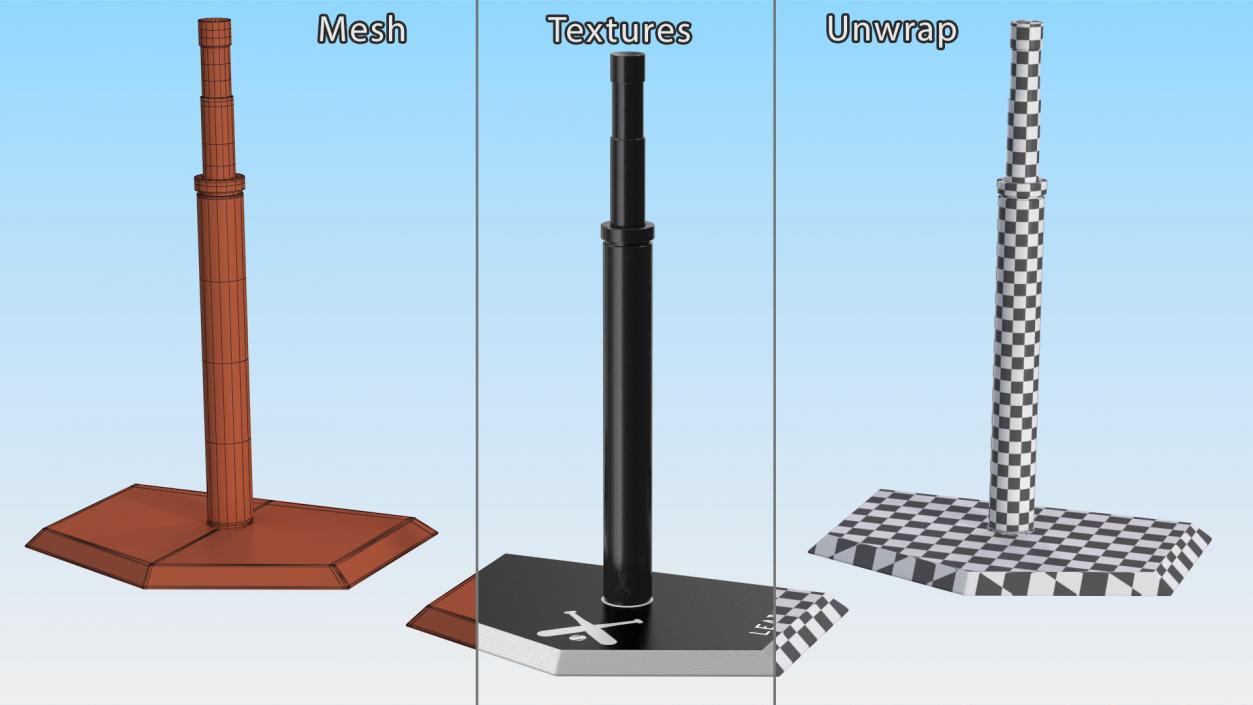 3D Adjustable Baseball Batting Tee