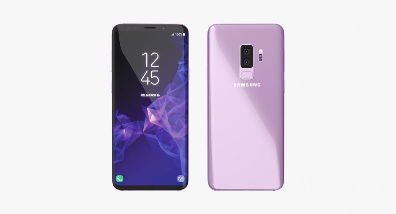 3D model Samsung Galaxy S9 Plus Lilac Purple