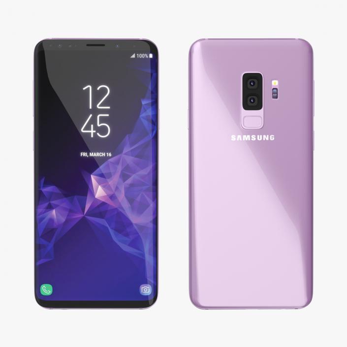 3D model Samsung Galaxy S9 Plus Lilac Purple