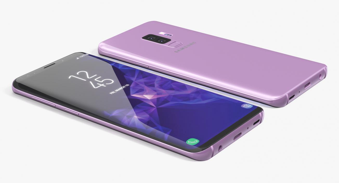 3D model Samsung Galaxy S9 Plus Lilac Purple