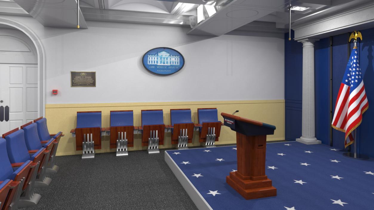 White House Press Room 3D