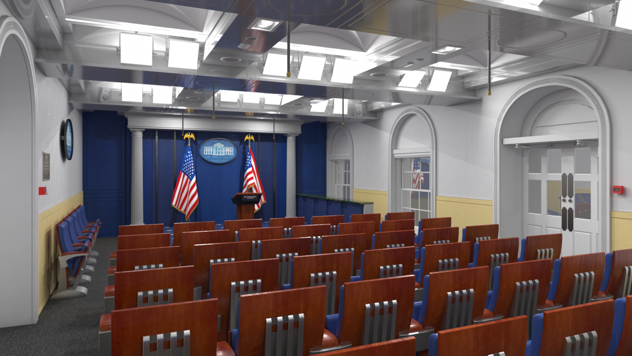 White House Press Room 3D