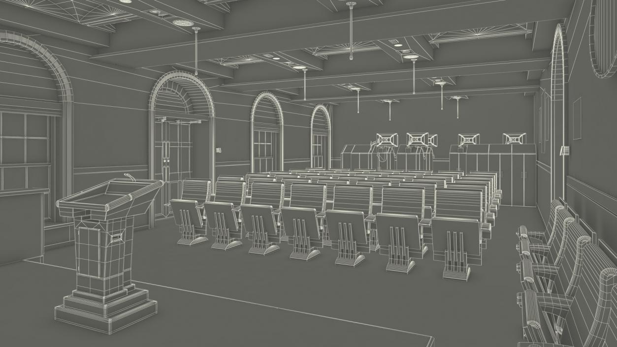 White House Press Room 3D