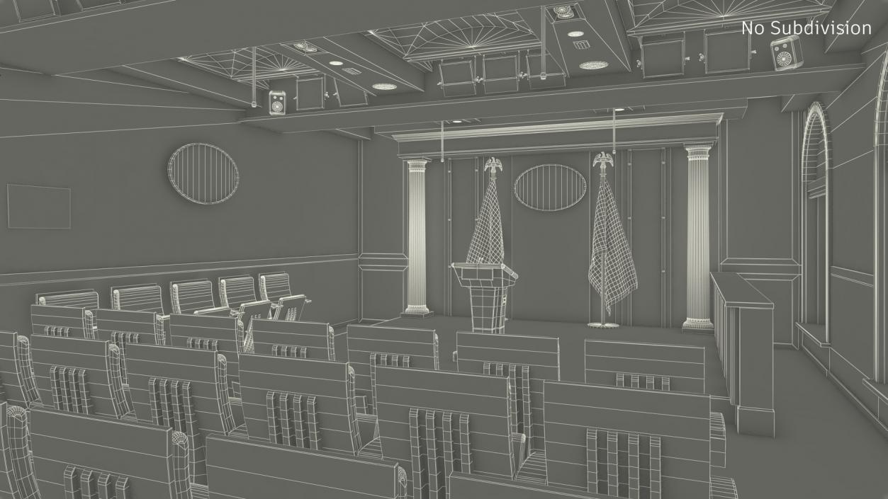 White House Press Room 3D