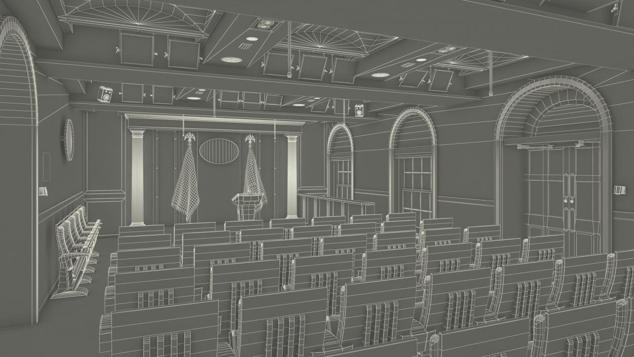 White House Press Room 3D