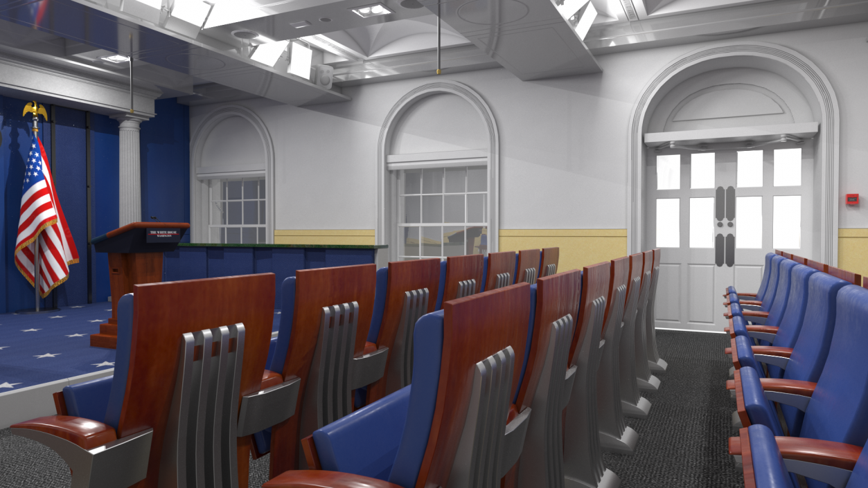 White House Press Room 3D