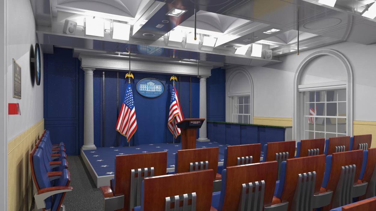 White House Press Room 3D