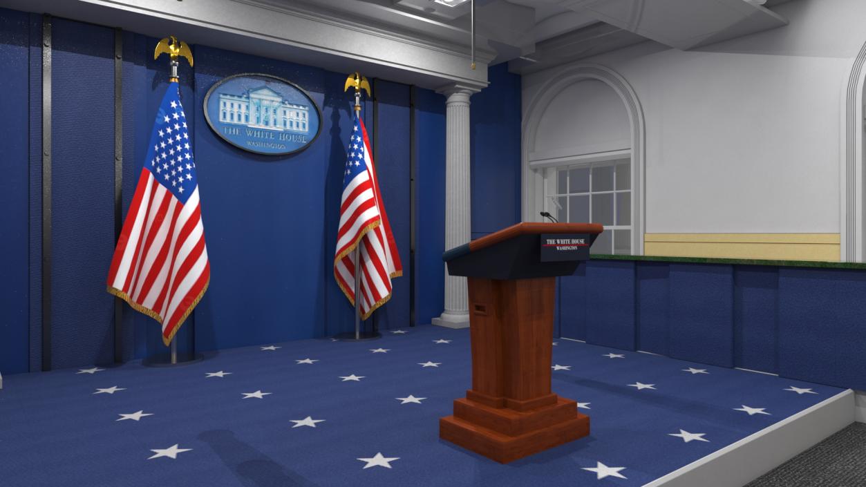 White House Press Room 3D