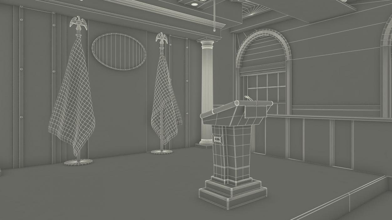 White House Press Room 3D