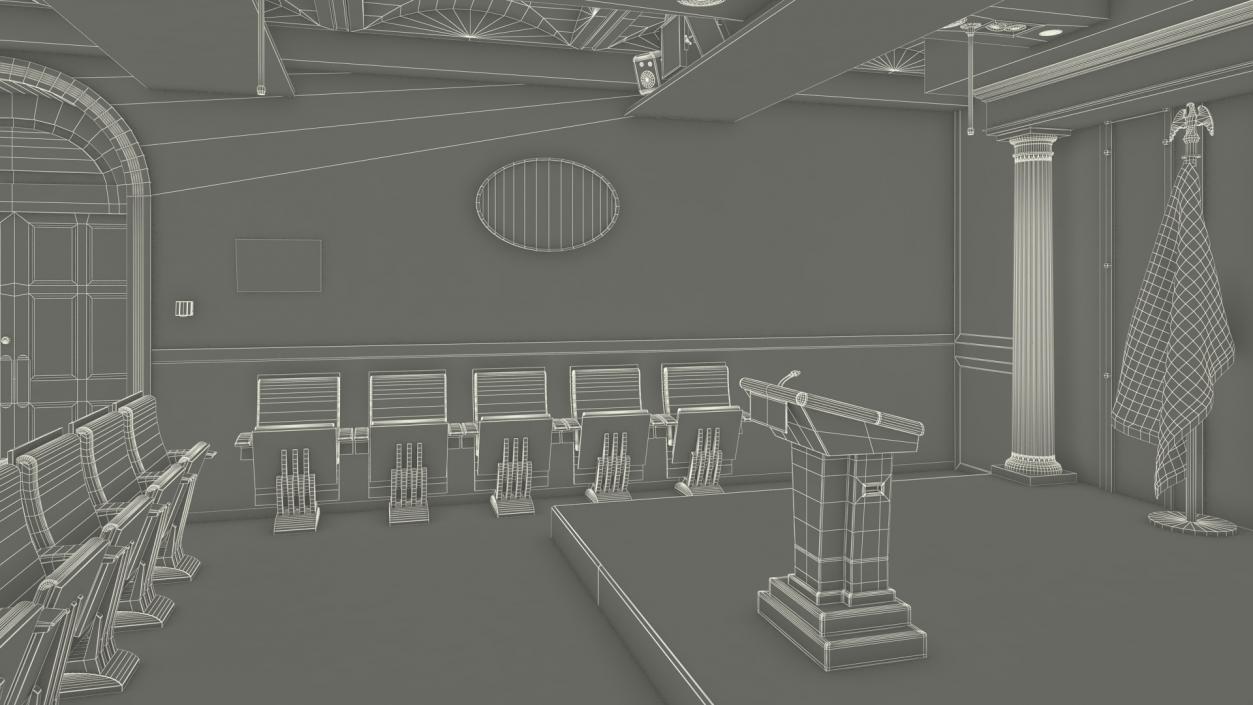 White House Press Room 3D