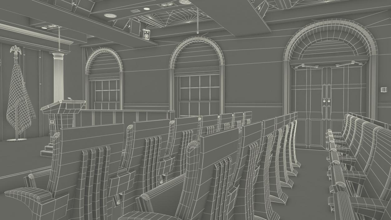 White House Press Room 3D