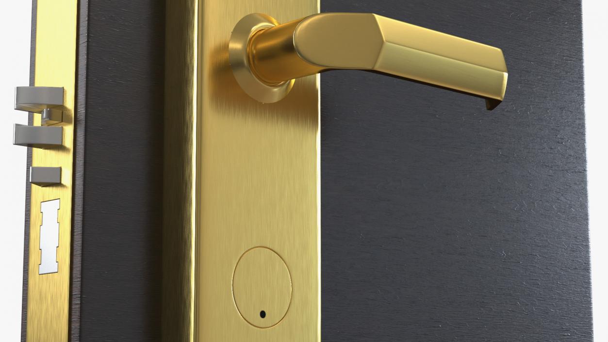 3D Smart RFID Hotel Door Lock Gold