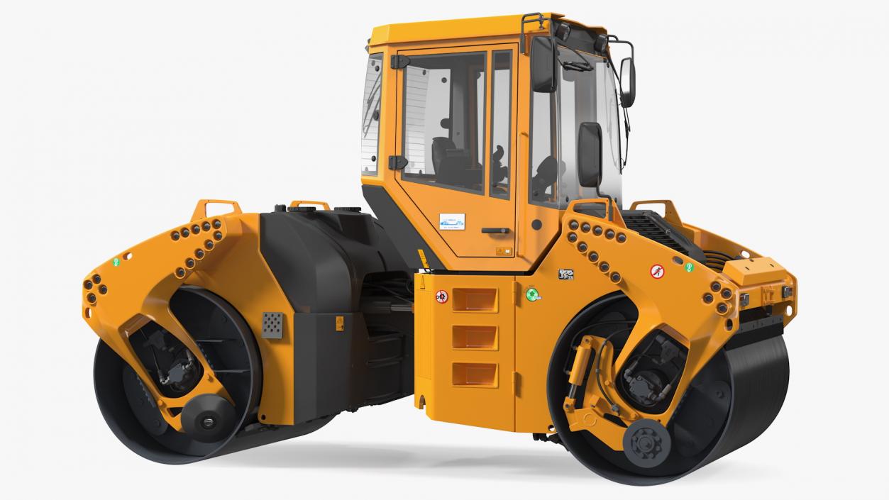 3D model Articulated Tandem Vibratory Road Roller