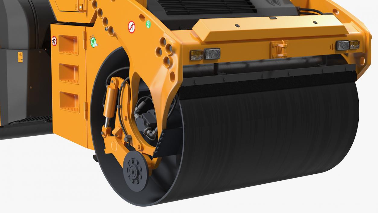 3D model Articulated Tandem Vibratory Road Roller