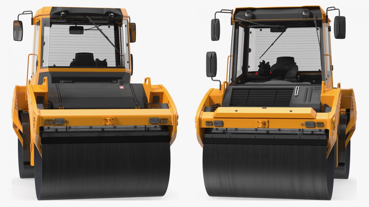 3D model Articulated Tandem Vibratory Road Roller