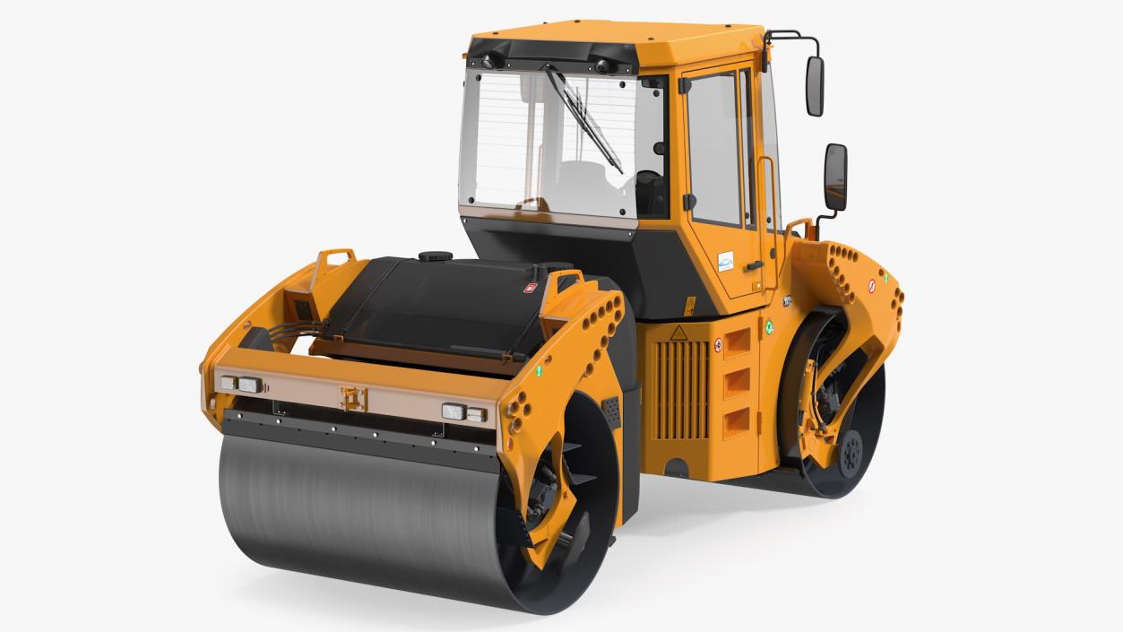 3D model Articulated Tandem Vibratory Road Roller