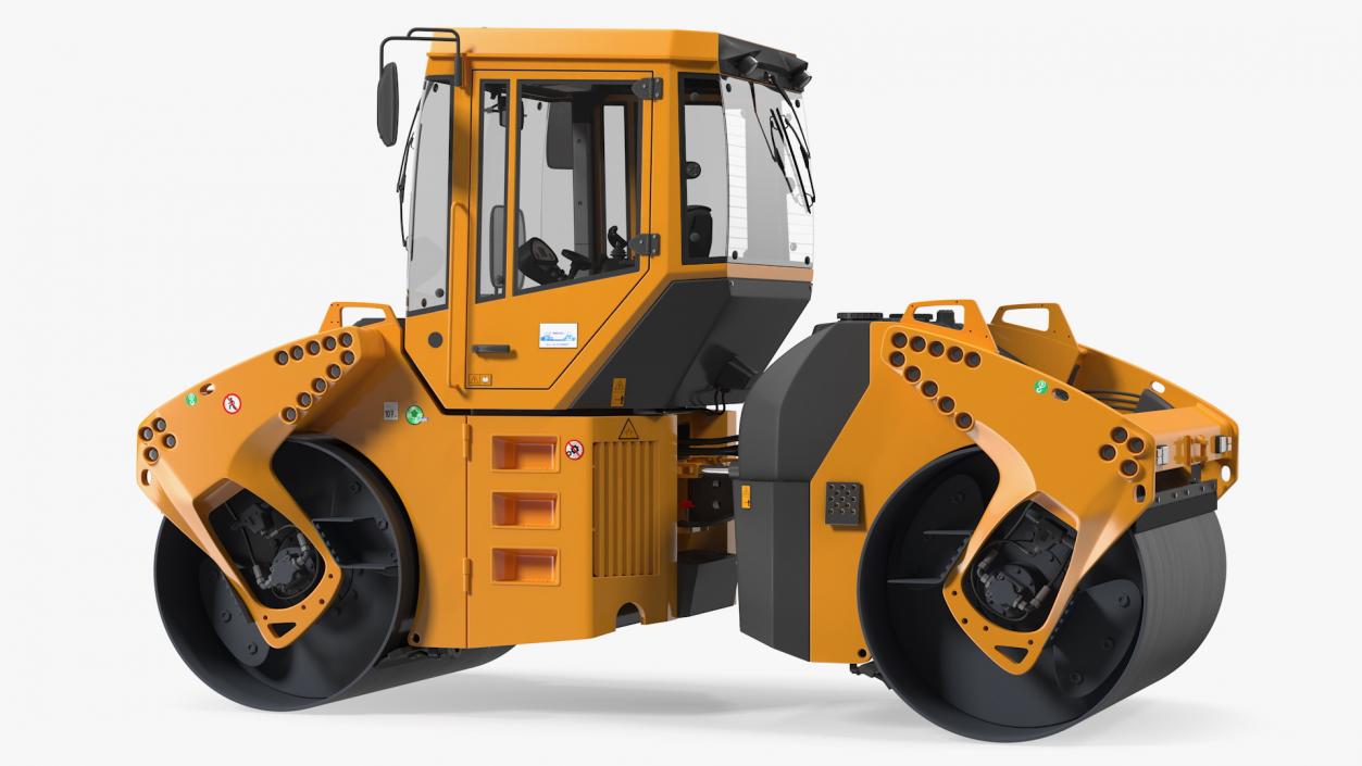 3D model Articulated Tandem Vibratory Road Roller