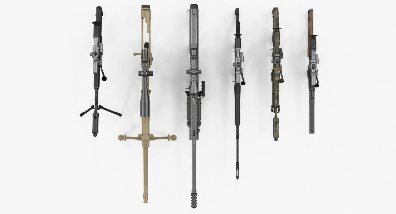 3D Sniper Rifles Collection 2