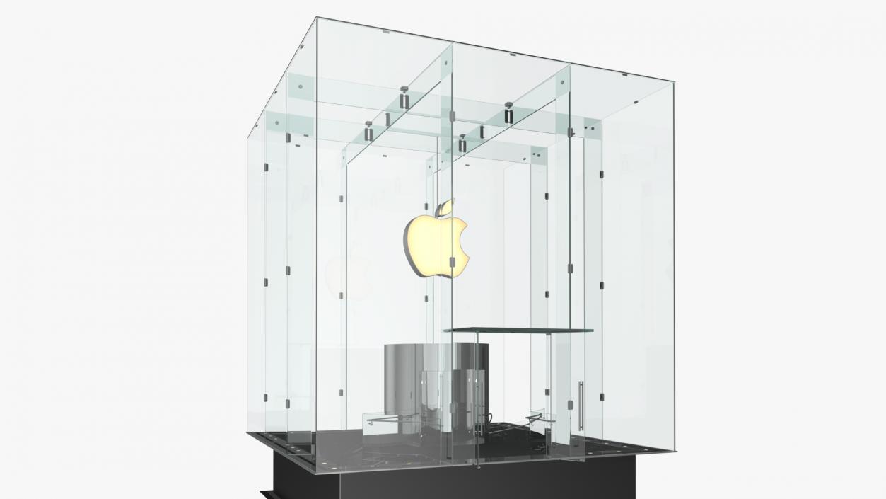 3D model Cube Glass Entrance to the Apple Store 2