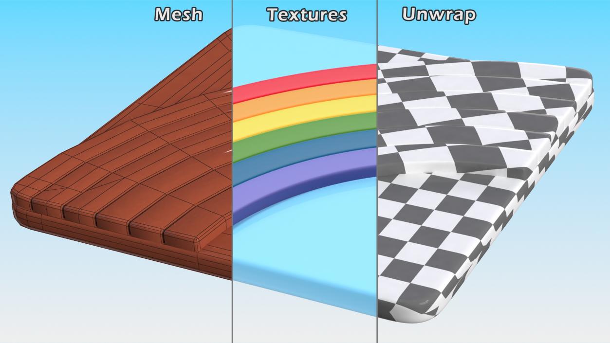 3D Rainbow Emoji model