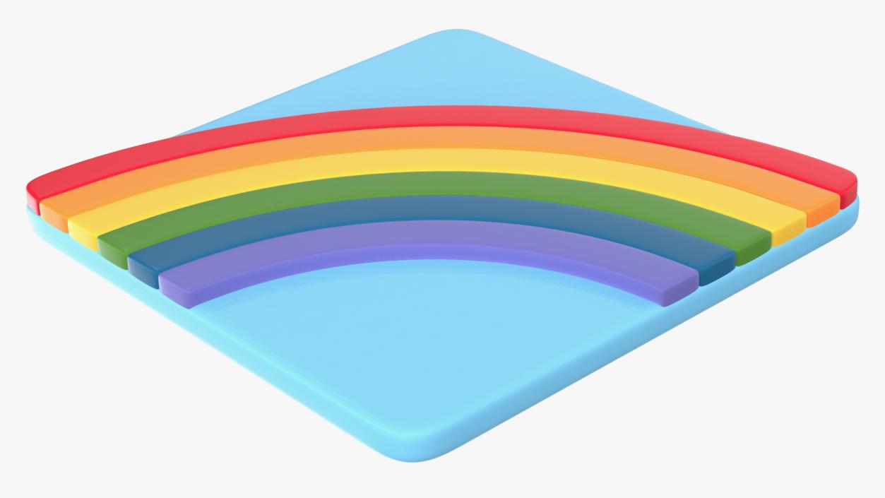 3D Rainbow Emoji model