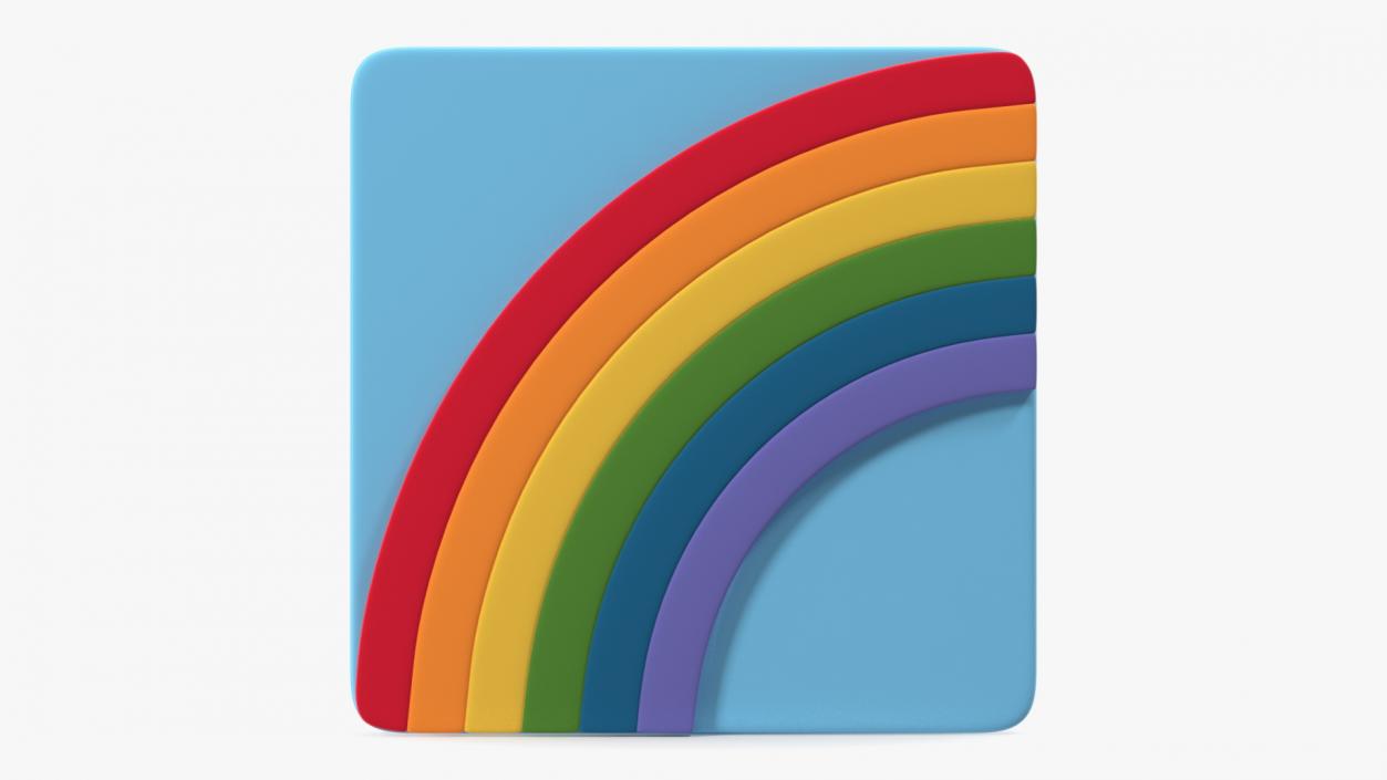 3D Rainbow Emoji model