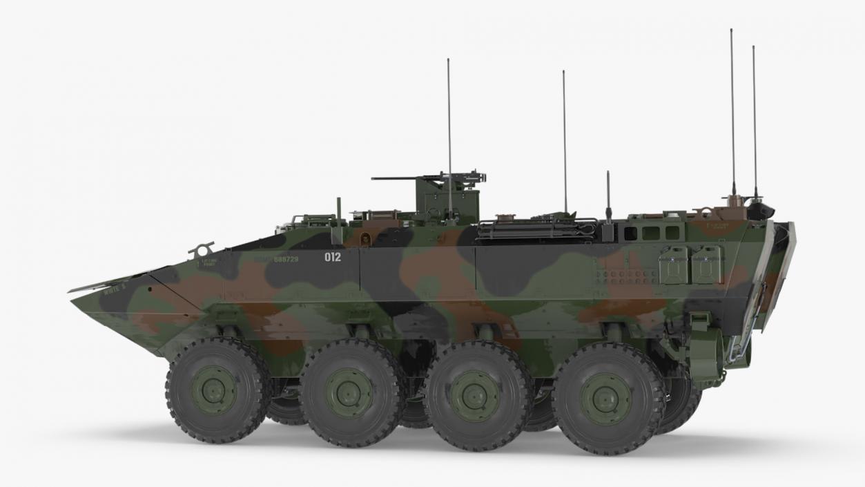 3D US Amphibious Assault Vehicle Wet model